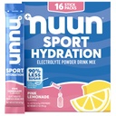 Nuun Sport Electrolyte Powder Pakker med Magnesium, Calcium, Kalium, Chlorid og Natrium, Hydration Pakker til On- the- Go, Pink Lemonade Flavor, Gluten Free & Vegan, 16 enkeltportioner