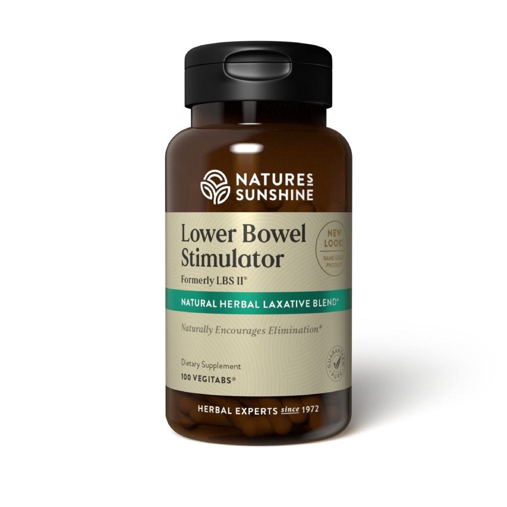 Nature 's Sunshine Lavere tarm Stimulator - Hjælper Relieve Forstoppelse - Rense & Detox din kolon med naturlige planteingredienser - 25 Servere - 100 Vegitabs