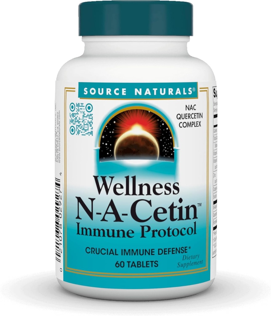 Kilde Naturals Wellness N- A- Cetin immunprotokol, afgørende immunforsvar * - 60 tabletter