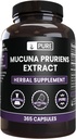Pure Original Ingredienser Mucuna Pruriens (365 kapsler) Ingen Magnesium eller ris Fyldere, Altid Pure, Lab Verified