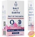 Salt of the Earth Premium Zero- Sugar Electrolyte - Made with Pink Himalayan Salt - Hydration Powder Packets against 124; Premium Ingredienser Note 124; Keto & Paleo Friendly