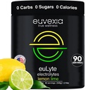 Dr. Ekberg euLyte Instant Hydration Electrolytes Powder Zero Sugar Carb Calorie Lemon Lime Drink Mix • 80 + Mineraler Magnesium Kalium Calcium Trace Mineraler • Fastende Keto Stevia • 90 Servering