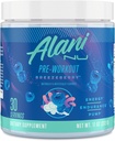 Alani Nu Pre Workout Powder BREEZEBERRY, Amino Energy Boost, Endurance Supplement, Sugar Free, 200mg Koffein, L- Theanine, Beta- Alanine, L- Citrullin, 30 Servere