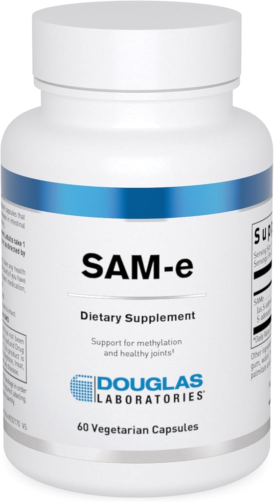 Douglas Laboratories SAM- e Yester124; Support for Joints, Lever, Neuotransmitter, og Methylation Mester124; 60 Kapsler