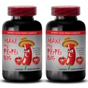 mandlige forbedrende piller øge størrelse - MAKE min PEPPER BIG - NATURLIGE MALE UDVIDELSE, Maca, L- Arginin, Longjack piller, mandlige ydeevne forstærker, tongkat ali for mænd, mandlige libido piller, 2 Bot 120 Caps
