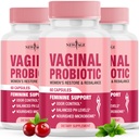 NEW AGE Vaginal Probiotika til kvinder med Prebiotika, Cranberry Extract, og en Lactobacillus Probiotic Blend, understøtter sund pH balance, Odor Control, Vaginal Flora - 180 kapsler
