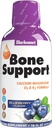 Bluebonnet Nutrition Liquid Bone Support Calcium Citrate, Magnesium Citrate, Vitamin D3, K2, for Bone Health, Non GMO, Gluten Free, Soy fri, mælk fri, kosher, 32 Servering, Blueberry Flavor, 16 Fl Oz (Pack of 1)
