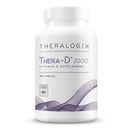 Theralogix Thera- D 2000 vitamin D supplement - 2.000 IE (50 mcg) D3- vitamin tabletter - 180 - Day Supply - immunsupport supplement til kvinder & mænd - Aids Knogle- hjerte sundhed - NSF Certificeret - 180 tabletter