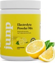 JUNP Electrolytes Powder No Sugar No Carbs - Lemonade Keto Electrolyte Drink Mix - Kalium & Salt Hydration Powder Electrolytes - Zero Calorie Sugar Free Electrolyte Powder, Kosher, 90 Servering