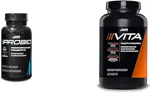 ProBio JYM 30 milliarder CFU Probiotic & Vita JYM Multivitamin & Mineral Support til atleter, 60 tabletter Bundle
