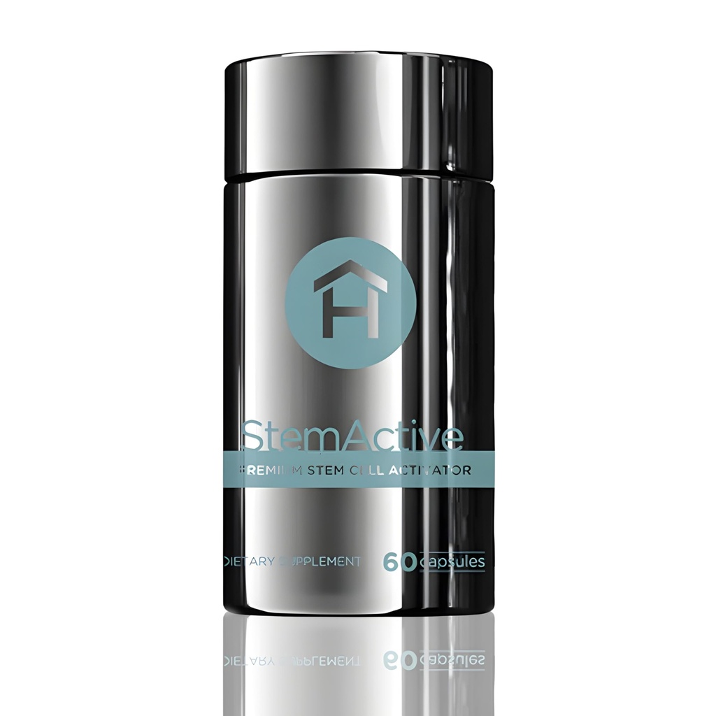 Stemactive Stem Cell Support - 60 kapsler - Boost Circulating Stem Cells - Premium Stem Cell Activator - Schedcan Aloe Macrolada - Blue- Grøn Alger