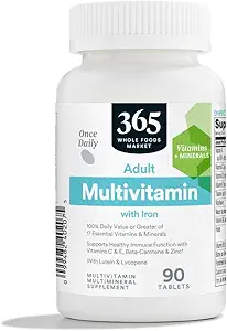 365 By Whole Foods Market, Adult Multi With Iron, 90 Greve