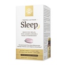Solgar Triple Action Sleep, 30 Tri- Layer Tablets - Time- Release Melatonin & L- Theanine Plus Herbal Blend - Hjælper dig med at slappe af, Fall Assaple Fast & Stay Assaple Længere - Non-GMO, Gluten Free - 30 Servere