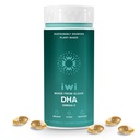 Iwi DHA Omega-3, 60 Softgels (30 Servering), Plant- baserede Alger Omega 3, Brain, Eyes & Nervesystemet Support Kosttilskud, Krill & Fish Oil Alternative, Ingen Fishy Aftersmage