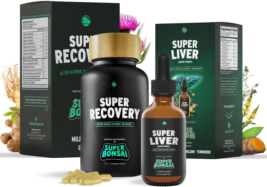 Super inddrivelse & Super lever bundle - Alle naturlige lever renser Detox & Reparation