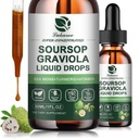 (2 Pack) Soursop Graviola Leaf Extract Liquid Drop Plus Pure Botanical Sea Moss til Cell Support & Regeneration, Immunitet, Lever, Gut & Antioxidant - Soursop Bitters Liquid, Natural Flavor, 1 Fl Oz