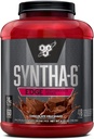 BSN SYNTHA-6 EDGE Protein Powder, with Hydrolyzed Whey, Micellar Casein, Milk Protein Isolate, Low Sugar, 24g Protein, Chocolate Milkshake, 48 Servings