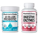 Lægens CHOICE - Optimal Gut Health Bundle: 60 Millioner Probiotiske 60ct + fordøjelsesenzymer 180ct for fordøjelseskomfort og immunforsvar - Værdi Bundle