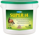 Farnam Super 14 Sund Hud & Coat supplement til heste, Keeps Coats Shiny & Gleaming Year- Round 5 Pound, 80 dages forsyning