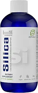 Flydende Ionic Silica - hår, hud og negle Nutrition Note 124; Collagen Support Note 124; Fælles støtte til sundhed Tendons & Cartiage Note 124; 8 oz, 48 Day Supply