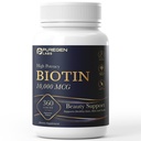 Puregen Labs Biotin 10.000 MCG understøtter sundt hår, hud & negle - høj potens skønhed støtte - non-GMO, Gluten Free Measures 124; 360 vegetariske tabletter