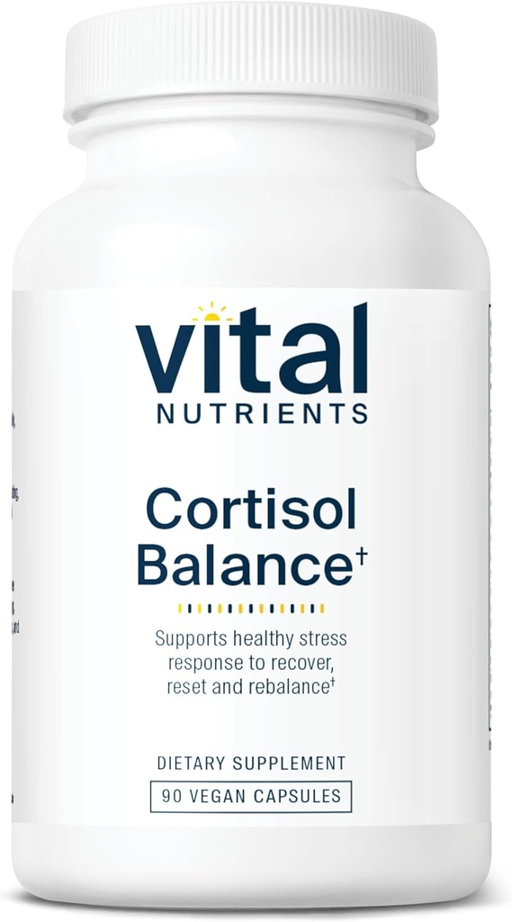 Vital Nutrients Cortisol Balance against 124; Vegansk Stress Relief Supplement 124; Cortisol Manager Understøtter energi & Stress Niveauerne