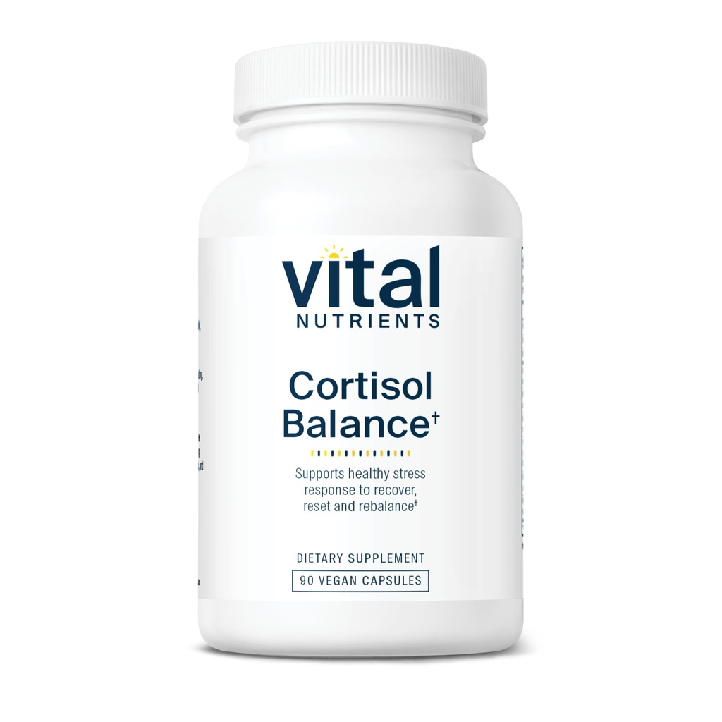 Vital Nutrients Cortisol Balance against 124; Vegansk Stress Relief Supplement 124; Cortisol Manager Understøtter energi & Stress Niveauerne