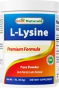 Bedste Naturals Lysin Powder, 1 Pund - 100% Pure (1 LB (pakke med 1))