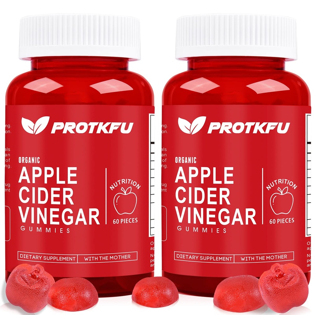 Æblecider Vincitol Gummies, 120 Grev Max Strength 1000mg ACV Gummies med vitamin B12 & B6, for Metabolisme, fordøjelse, Detox, Gut & immunforsvar, Vegan & Non- GMO, Gelatin- Free