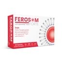 LCE Liposomale jernkapsler - 30mg Elementær jern med C-vitamin - mild supplement til kvinder og mænd - Easy- to- Swallow Vegan kapsler, 30 Tæl