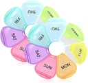Weekly Pill Organizer 7 Day, Large Daily Pill Cases, Pill Box, Pill Holder, Pill Dispenser, Travel Pill Organizer for Vitamins, Fish Oils, Supplements