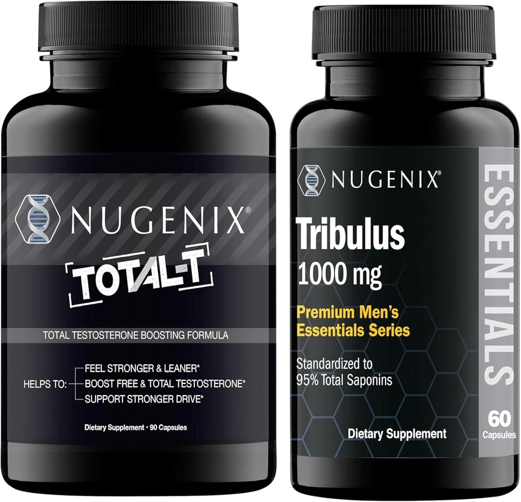 Nugenix Essentials Tribulus Terrestris Extract og Total- T Testosteron Booster for mænd