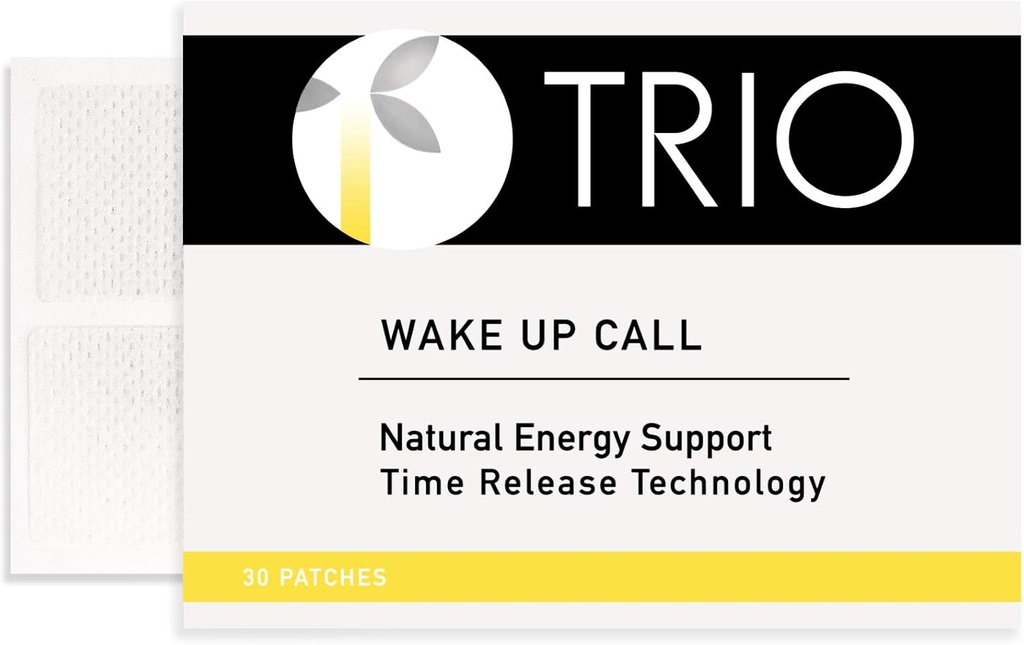 Trio Wake Up Call Patches - B12 Energy Blend for Mental Alerness (30 Patches)