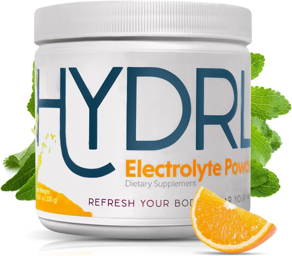 Elektrolyte Hydration Powder til Keto (50 dages servering) - Mandarin Orange Electrolyte Drink Mix Hydration Powder - Lav Carb - Carnivore - Kalium - Electrolyte Powder Recovery Drink - Ingen ben kramper