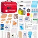 346 stykke førstehjælp Kit Survival - Professionel vandtæt Trauma medicinsk kit til nødsituation, Ideel til hjem, kontor, bil, Rejser, Udendørs, Camping, Vandreture - Portable Nødforsyningspose