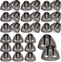 Geiseraiie 30 Pcs Hørestøtte Domæner 8mm Hørestøtte Åbne Domæner Udskiftninger Medium Åbne Hørestøtte Tilbehør Kompatibel med GN Rundet Hørestøtte Øre Tips