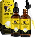Black Seed Oil 2PACK, 100% Pure Black Seeds Oil Cold Pressed Uraffineret, Rich in Vitamin D3, K2 & E, Black Seed Oil Supplement Drop for immunforsvar, Non- GMO (2x60ml)