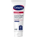 CETAPHIL ECZEMA RESTORADERM FLARE- UP RELIEF CREAM, For Eksem Prone Skin, 8 oz, barriere Reparation, 48 timers Hydration, 2% hudbeskyttende kolloid havregryn, Steroid fri