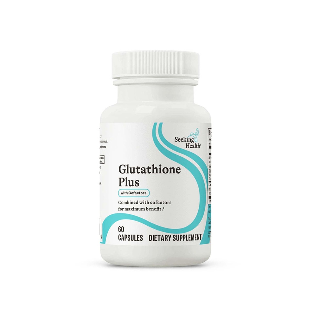 Søg Health Glutathione Plus, 100 mg S- Acetyl- L Glutathion med medfaktorer, immun- og afgiftningsunderstøttelse, leversundhed, antioxidant og fri radikal støtte, vegetar (60 kapsler)
