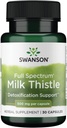 Swanson Full Spectrum Milk Thistle 500 Milligram 30 kapsler