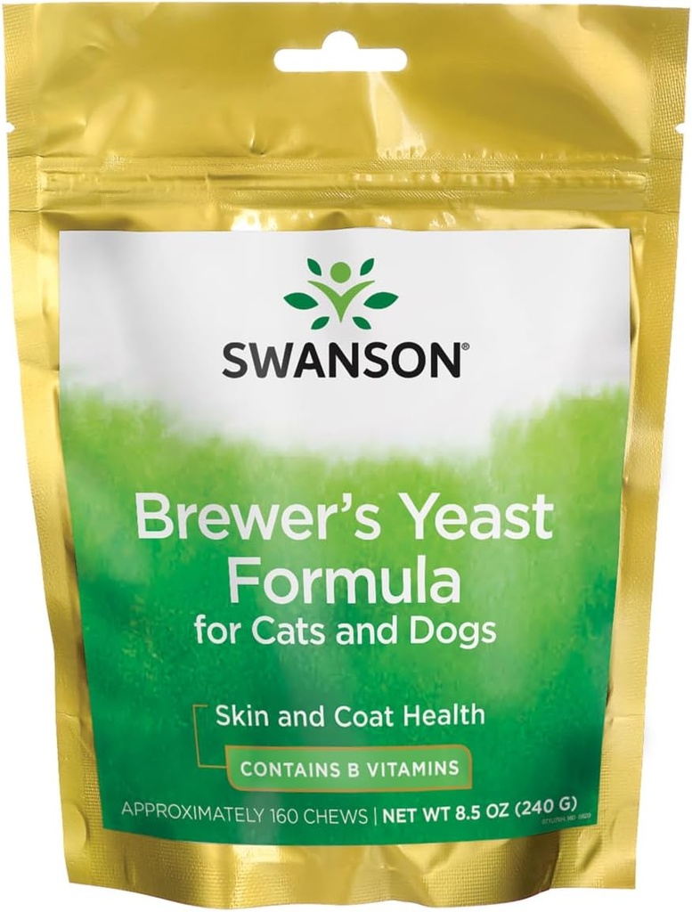 Swanson Brewer 's Gær Formel for katte og hunde 160 Tyre