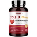 ZEBORA CoQ10- 100mg- Softgel med PQQ, BioPerine & Omega-3, High Absorption Coenzym Q10 Supplement, Powerful- Antioxidant, Support Heart & Energi- Production 120 Serveringer, Non- GMO