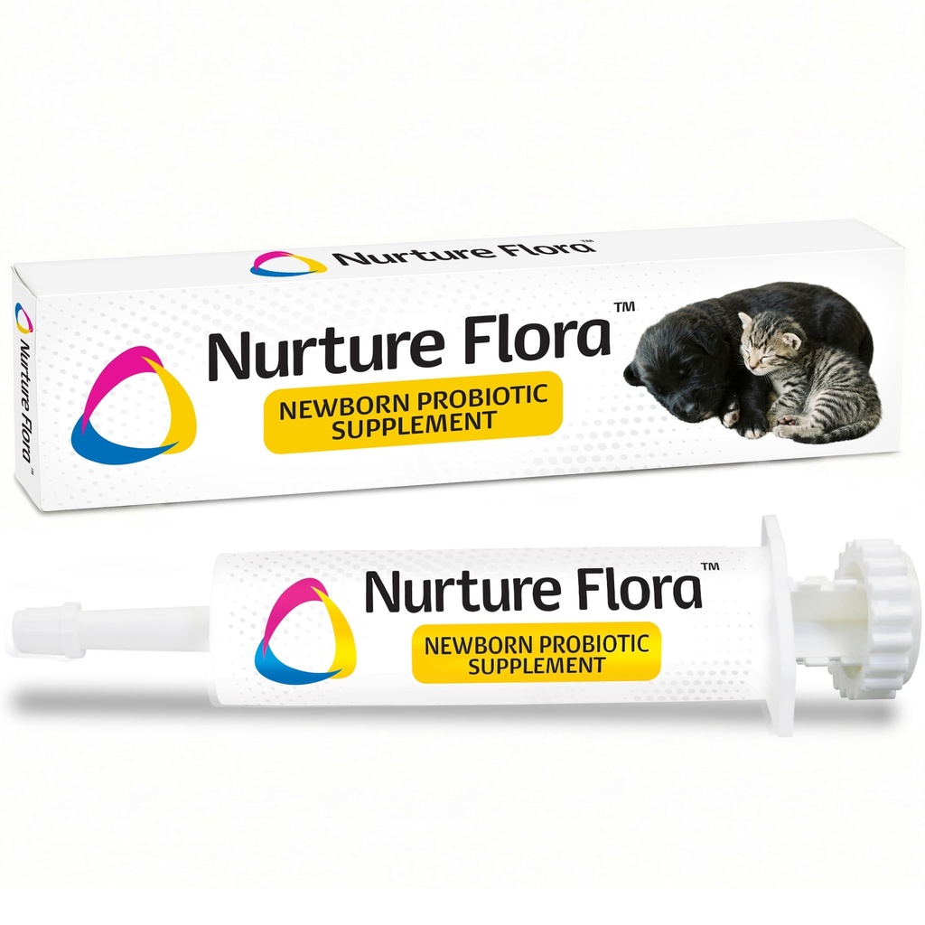Revival Animal Health Breeder 's Edge Nurture Flora for Puppies & Kittens Measures 124; Colostrum Supplement for Puppies & Kittens Measures 124; Protein & Vitamin & Minerals Measures 124; Easy to Digest Measures 124; 30ml Easy to Administrer