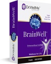 Dr.WellMe- Nootrop Brain Booster tillæg med gurkemeje & Ginkgo Biloba for mænd og kvinder - L- Theanine, Vitamin D3 til forbedring hukommelse, fokus & kognitiv sundhed - Veganske kapsler (30 Greve)