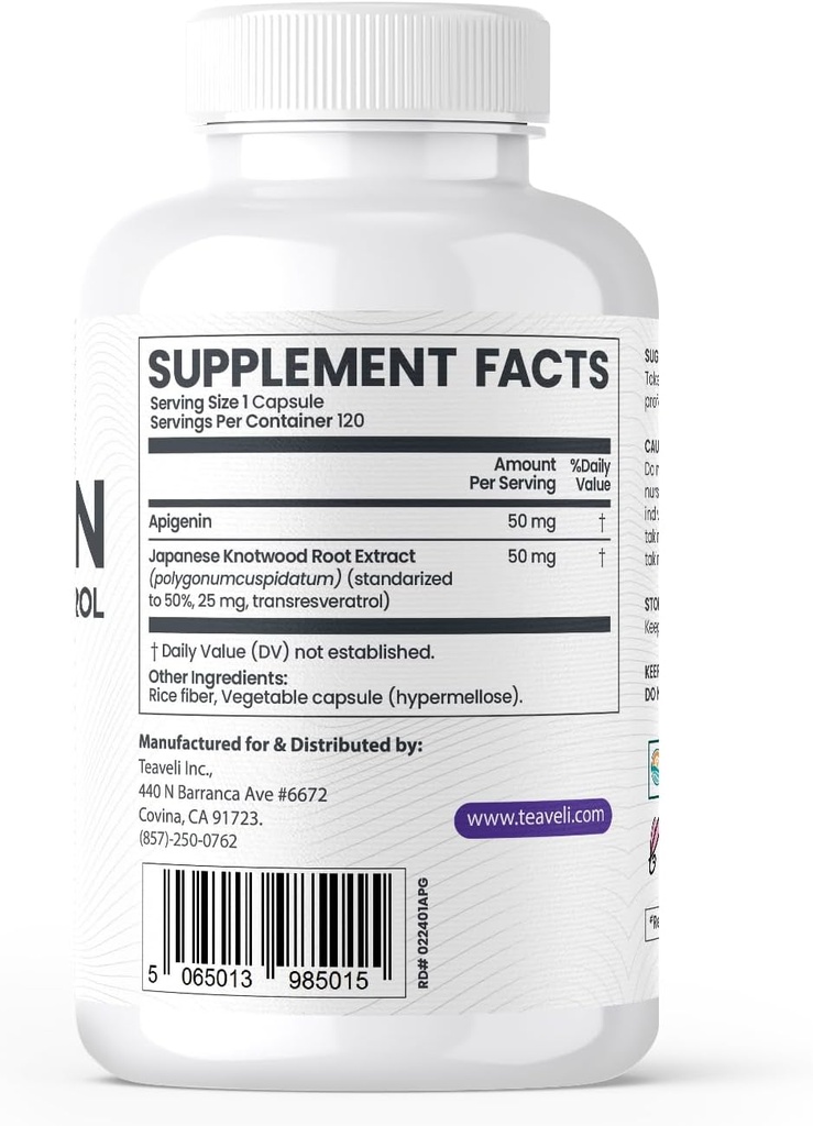 Teaveli Citicolin med Apigenin Bundle