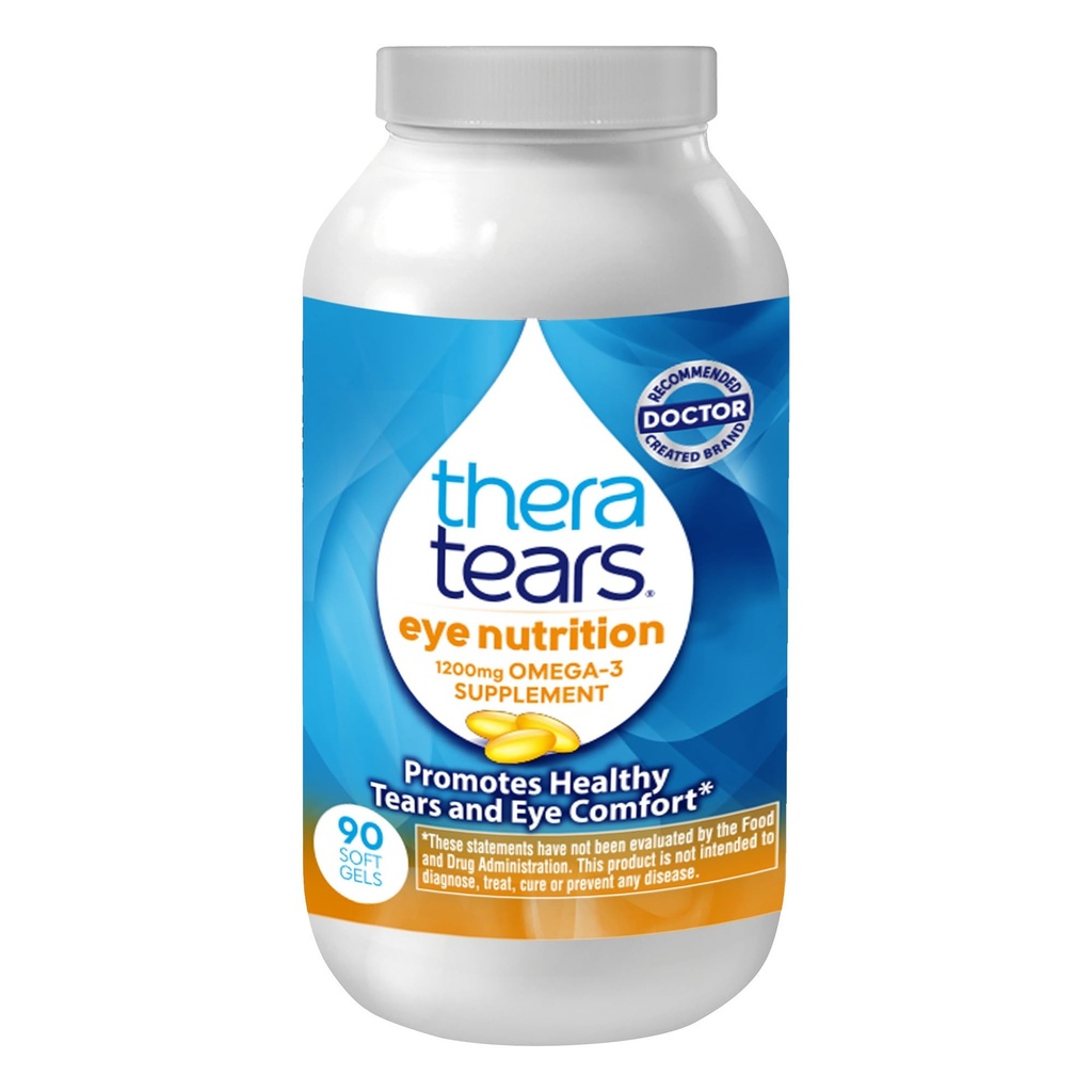 TheraTears Omega 3 Supplement, 1200mg, 90 ct (pakning med 1 stk.)