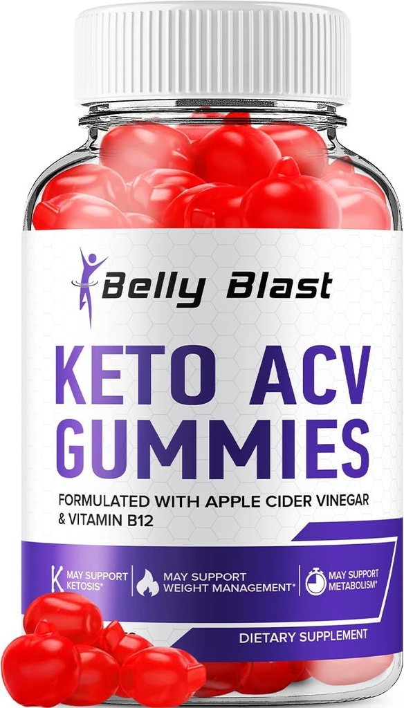 Belly Blast Keto ACV Gummies - Advanced Formel Belly Blast Keto Plus ACV Gummies Apple Cider Vinciture, Weight Management, BellyBlast ACV Kosttilskud Anmeldelser Mænd Kvinder (60 Gummies)