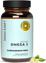 Future Kind Vegan Omega 3 Supplement - Glaskolbe, Carrageenan- Free Algae, DHA & EPA for Joint & Mood Support - 2 måneders levering til børn og voksne