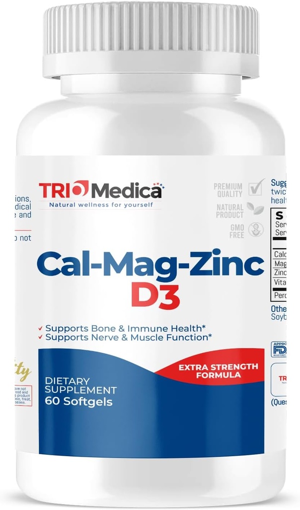 Cal- Mag- Zink D3 Kosttilskud (Calcium Magnesium Zink & Vitamin D3)