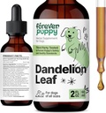 Forever Puppy Dandelion Leaf dråber til hunde - Nyre sundhed flydende supplement til store, mellemstore & små hunde - Nyre rense Detox Drops w / Mælkebøtte blade Tinktur - 2 oz